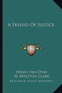 portada a friend of justice (en Inglés)