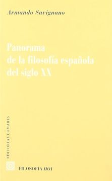 portada Panorama de la Filosofía Española del Siglo xx. (in Spanish)