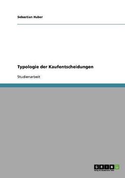 portada Typologie der Kaufentscheidungen (German Edition)