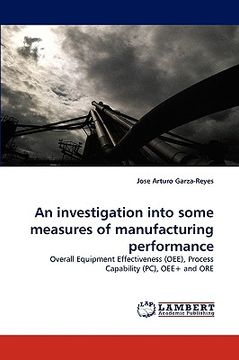 portada an investigation into some measures of manufacturing performance