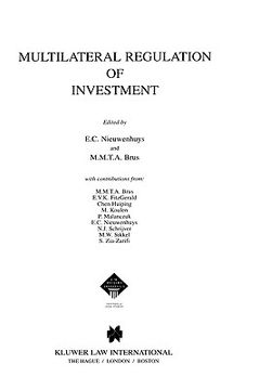 portada mutilateral regulation of investment (en Inglés)