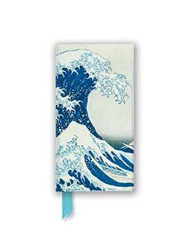 portada Hokusai: The Great Wave (Foiled Slimline Journal) (Flame Tree Notebooks) (en Inglés)