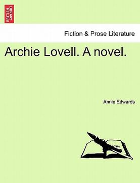 portada archie lovell. a novel. (in English)