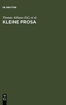portada Kleine Prosa (en Alemán)