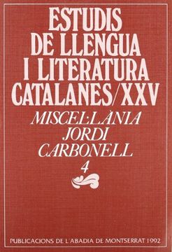 portada Miscel·Lània Jordi Carbonell, 4 (en Catalá)