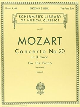 portada concerto no. 20 in d minor, k.466: piano duet (in English)