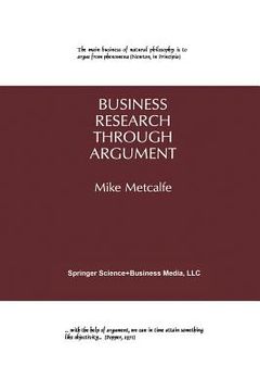 portada business research through argument (en Inglés)