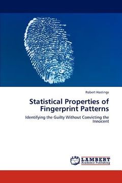portada statistical properties of fingerprint patterns