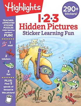 portada 123 Hidden Pictures Sticker Learning fun (Highlights Hidden Pictures Sticker Learning)