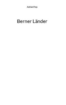 portada Berner Länder (in German)