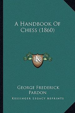 portada a handbook of chess (1860) (in English)