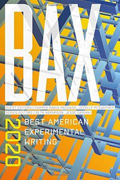 portada Bax 2020: Best American Experimental Writing (en Inglés)