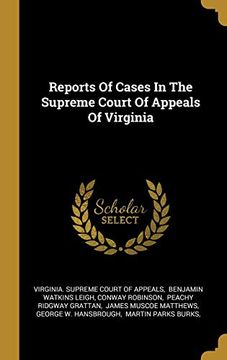 portada Reports of Cases in the Supreme Court of Appeals of Virginia (in English)
