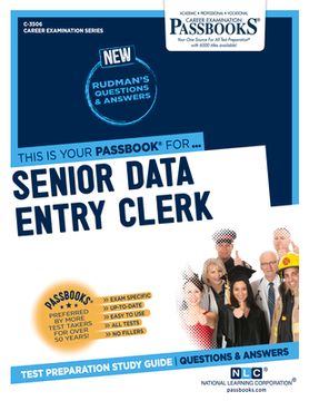 portada Senior Data Entry Clerk (C-3506): Passbooks Study Guide Volume 3506