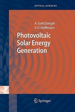 portada photovoltaic solar energy generation (en Inglés)