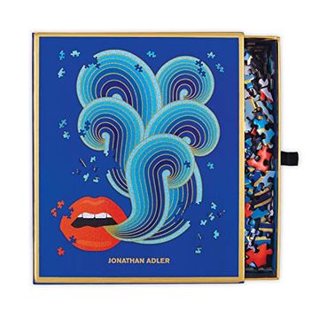 portada Jonathan Adler Lips: 750 Pieces Shaped Puzzle (in English)