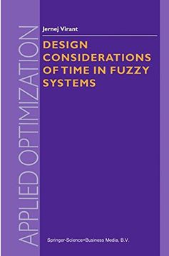 portada Design Considerations of Time in Fuzzy Systems (Applied Optimization)