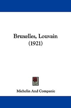 portada bruxelles, louvain (1921) (en Inglés)