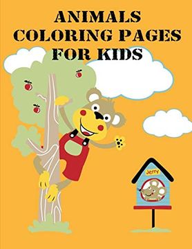 portada Animals Coloring Pages for Kids: Super Cute Kawaii Coloring Books (Animals Inspiration) 