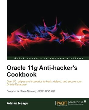 portada oracle 11g anti-hacker's cookbook