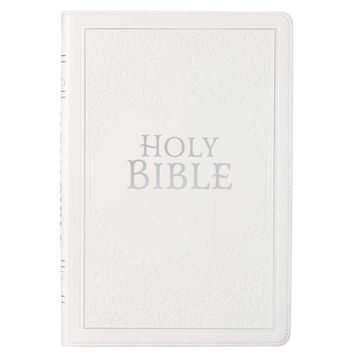 portada Kjv Thinline White Wedding Bible (in English)