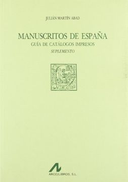 portada Manuscritos de España: suplemento (Obras de referencia)