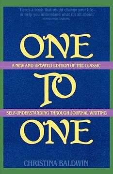 portada one to one: self-understanding through journal writing (in English)