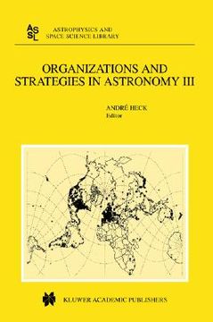 portada organizations and strategies in astronomy: volume iii