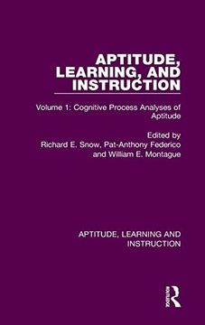portada Aptitude, Learning, and Instruction: Volume 1: Cognitive Process Analyses of Aptitude (in English)