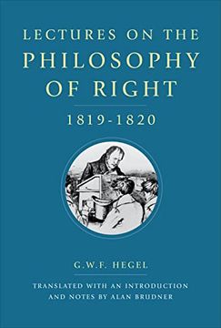 portada Lectures on the Philosophy of Right, 1819-1820 (en Inglés)