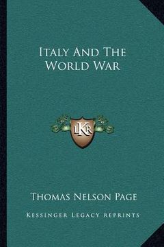 portada italy and the world war (in English)
