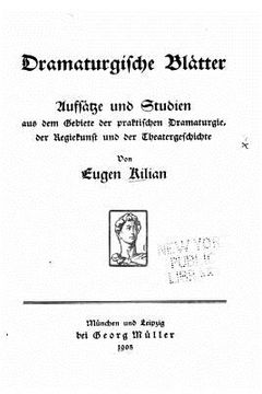 portada Dramaturgische Blätter (in German)