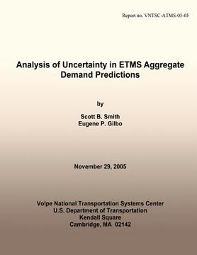 portada Analysis of Uncertainty in ETMS Aggregate Demand Predictions (en Inglés)