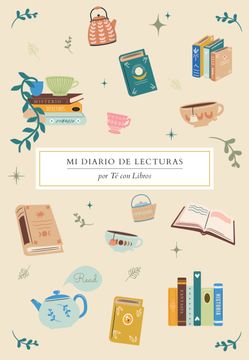 portada Diario de Lecturas por té con Libros (Beige)