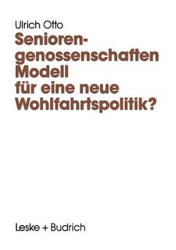 portada Seniorengenossenschaften: Modell Für Eine Neue Wohlfahrtspolitik? (en Alemán)