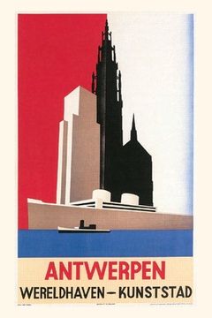 portada Vintage Journal Antwerp Travel Poster (en Inglés)