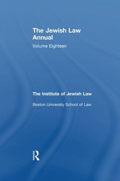 portada The Jewish Law Annual Volume 18 (in English)
