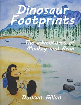 portada Dinosaur Footprints: The Adventures of Monkey and Bean (en Inglés)