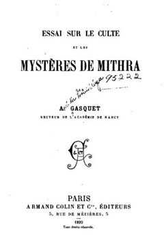 portada Essai sur le Culte et les Mystères de Mithra