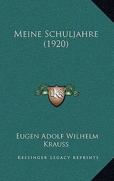 portada Meine Schuljahre (1920) (in German)