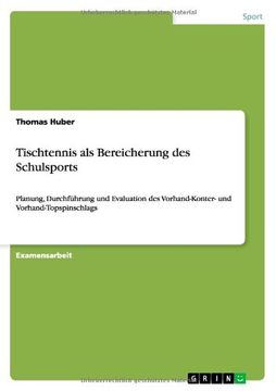 portada Tischtennis ALS Bereicherung Des Schulsports (German Edition)