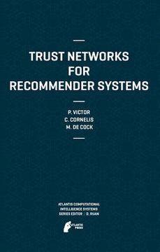 portada trust networks for recommender systems (en Inglés)
