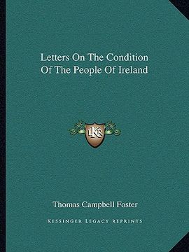 portada letters on the condition of the people of ireland (en Inglés)