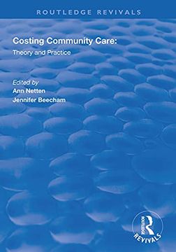 portada Costing Community Care: Theory and Practice