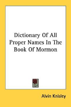 portada dictionary of all proper names in the book of mormon (en Inglés)