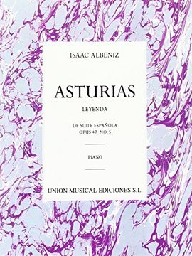 portada Albeniz: Asturias (Leyenda) De Suite Espanola Op.47 No.5