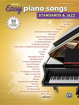 portada Alfred's Easy Piano Songs -- Standards & Jazz: 50 Classics From the Great American Songbook (en Inglés)