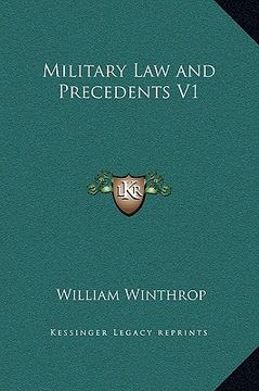 portada military law and precedents v1 (en Inglés)