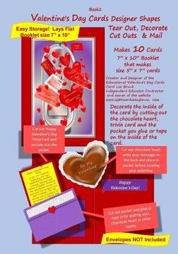 portada Valentine's Day Cards Designer Shapes, Tear Out, Decorate Cut Outs & Mail Book 1: Valentine's Day Cards Designer Shapes, Tear Out, Decorate Cut Outs &