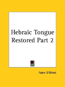 portada hebraic tongue restored part 2 (en Inglés)